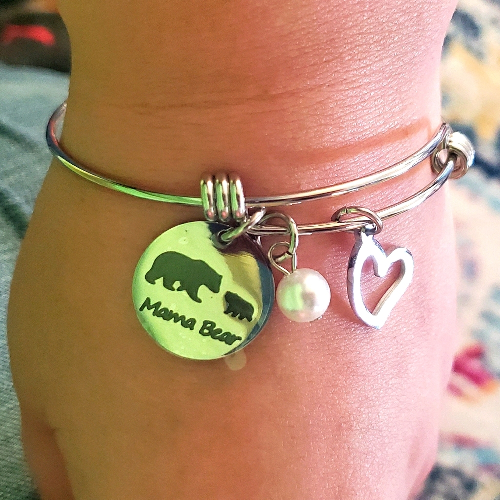 Mama Bear Single Cub Bracelet